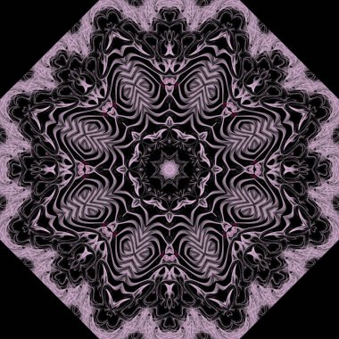 Kaleydoskop soyut sanat güzel fantezi fraktal resimli mandala