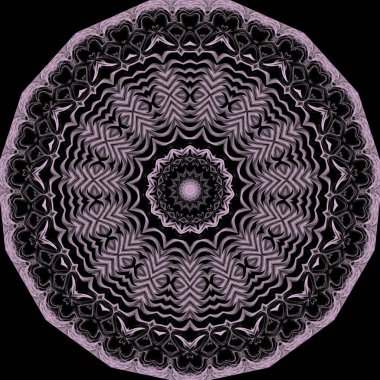 Kaleydoskop soyut sanat güzel fantezi fraktal resimli mandala