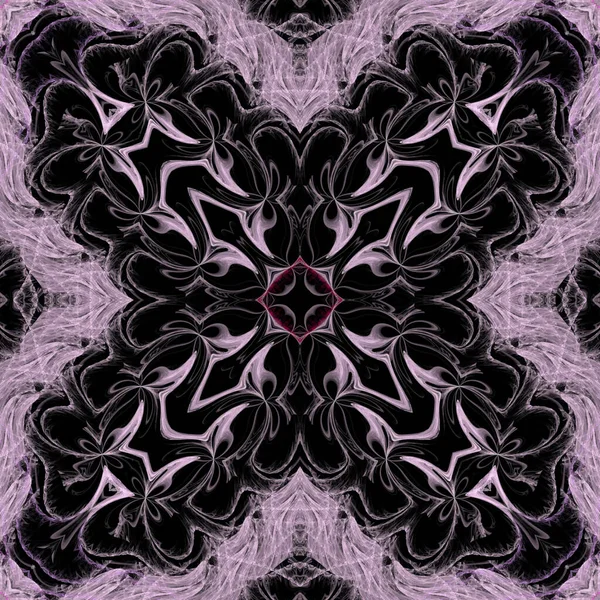 Kaleydoskop soyut sanat güzel fantezi fraktal resimli mandala