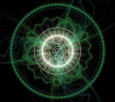 Çizimler saykodelik fraktal fraktal fraktal geometrik renkli süsleme 3D