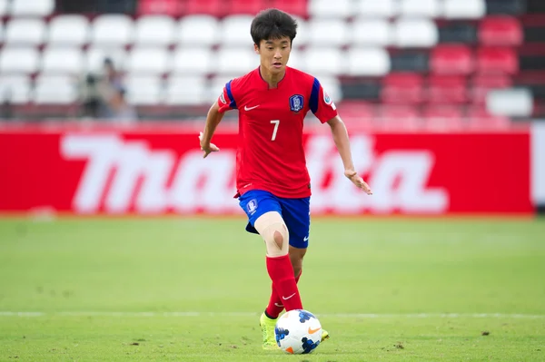 Чемпионат Таиланда по футболу среди молодёжных команд 2014 — стоковое фото