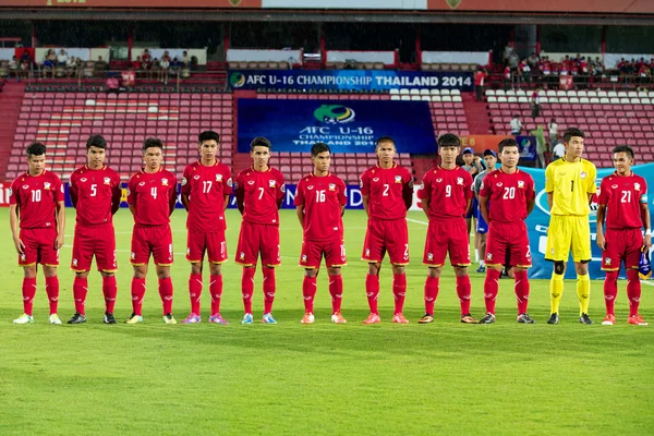 AFC u-16 championship thailand en Maleisië — Stockfoto