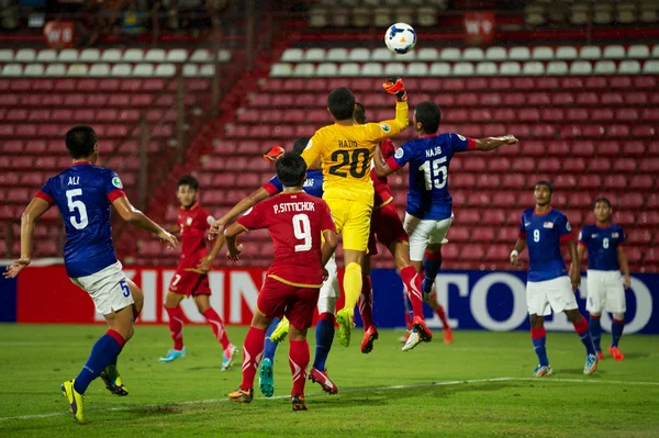 AFC U-16 ชิงแชมป์ประเทศไทยและมาเลเซีย — ภาพถ่ายสต็อก