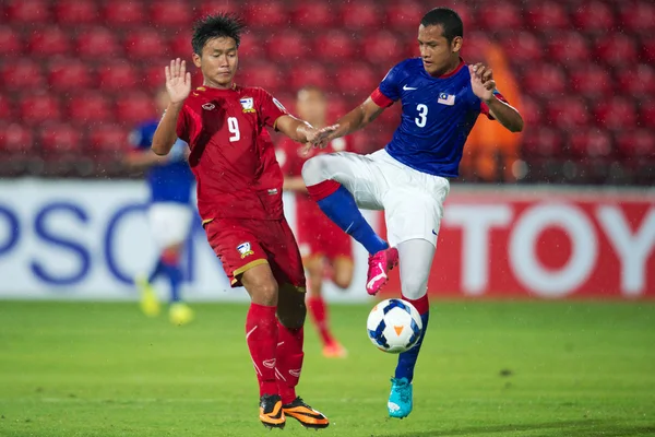 タイとマレーシアの間 afc u-16 選手権 — ストック写真