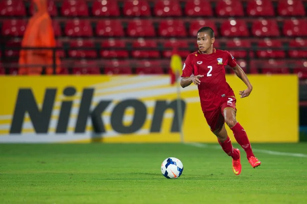 AFC u-16 championship tussen thailand en Maleisië — Stockfoto