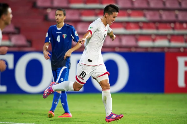 U-16 AFC Mistrzostwa między Kuwejtu i dpr korea — Zdjęcie stockowe