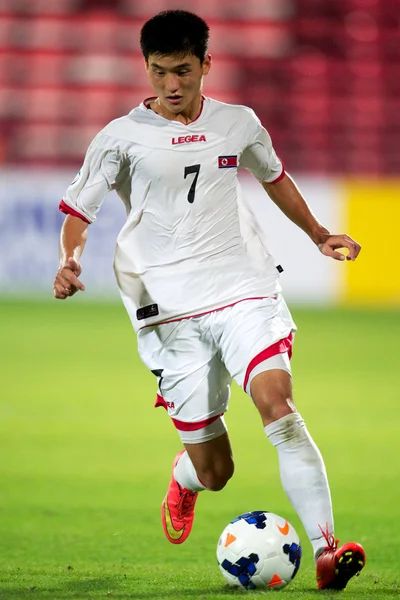 クウェートと dpr の間 afc u-16 選手権韓国 — ストック写真