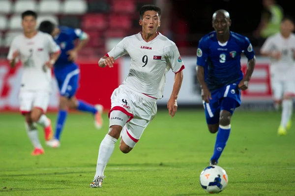 クウェートと dpr の間 afc u-16 選手権韓国 — ストック写真