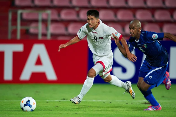 Afc U-16-Meisterschaft zwischen Kuwait und Nordkorea — Stockfoto