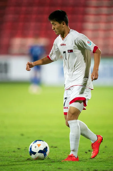 Afc U-16-Meisterschaft zwischen Kuwait und Nordkorea — Stockfoto