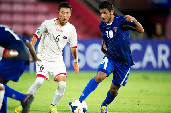 クウェートと dpr の間 afc u-16 選手権韓国 — ストック写真