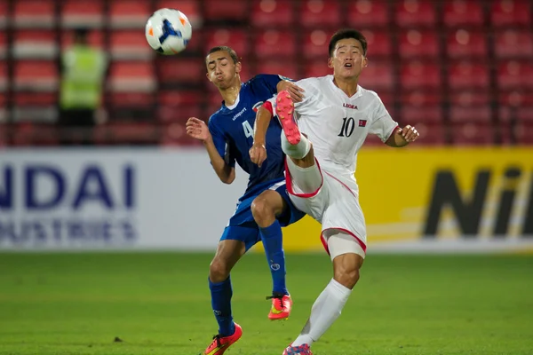 AFC u-16 championship tussen Koeweit en dpr korea — Stockfoto