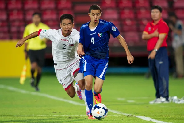 Afc U-16-Meisterschaft zwischen Kuwait und Nordkorea — Stockfoto