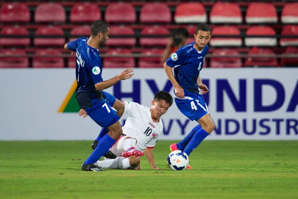 Afc U-16-Meisterschaft zwischen Kuwait und Nordkorea — Stockfoto