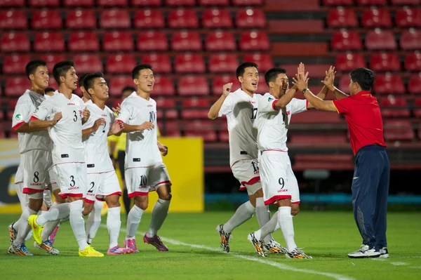Asiatiska u-16 mästerskapet mellan kuwait och dpr korea — Stockfoto