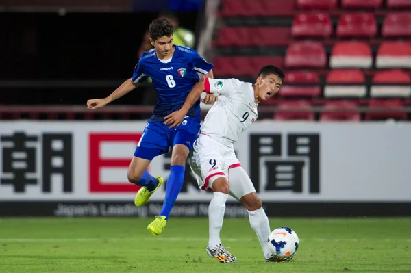 Asiatiska u-16 mästerskapet mellan kuwait och dpr korea — Stockfoto