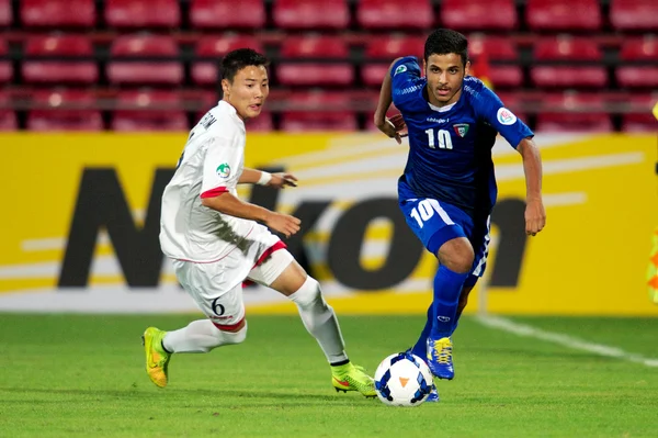 Afc U-16-Meisterschaft zwischen Kuwait und Nordkorea — Stockfoto