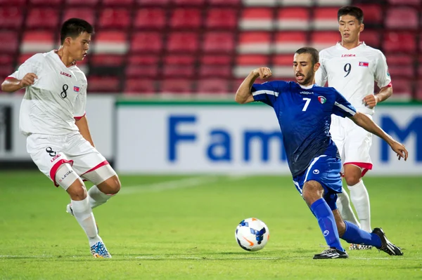 AFC u-16 championship tussen Koeweit en dpr korea — Stockfoto