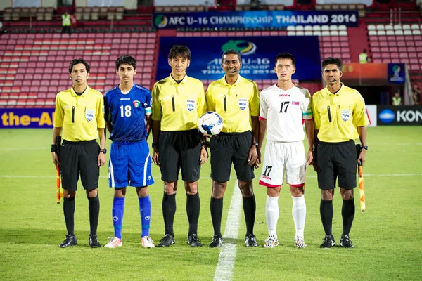 AFC U-16 Championship between Kuwait and DPR Korea — Stock Photo, Image