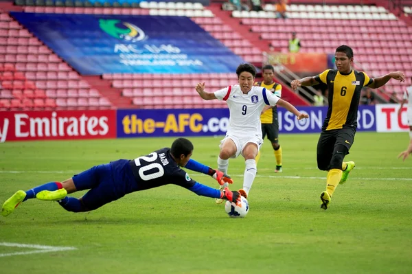 Campeonato da AFC Sub-16 Coreia e Malásia — Fotografia de Stock