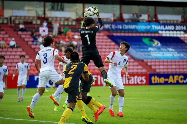 AFC U-16 Championship Corea Repubblica e Malesia — Foto Stock