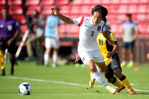 AFC U-16 Championship Korea Republic and Malaysia — 图库照片