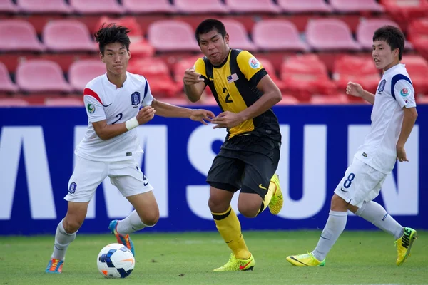 AFC U-16 Championship Korea Republic and Malaysia — 图库照片