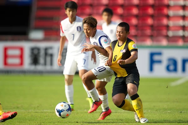 AFC U-16 Championship Korea Republic and Malaysia — Stock fotografie
