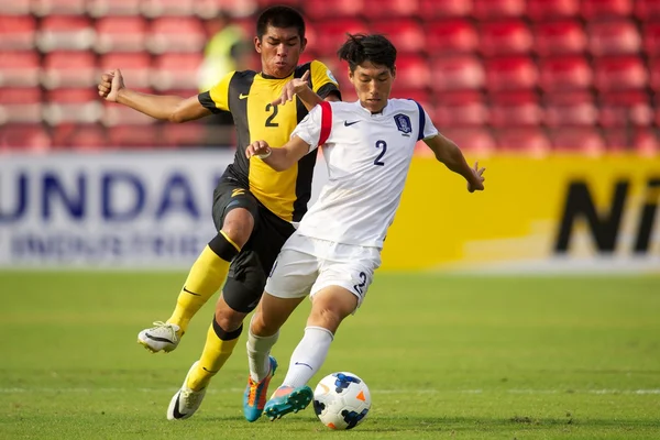 Campeonato AFC Sub-16 Corea República y Malasia — Foto de Stock