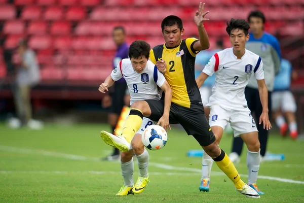 AFC U-16 Championship Korea Republic and Malaysia — ストック写真