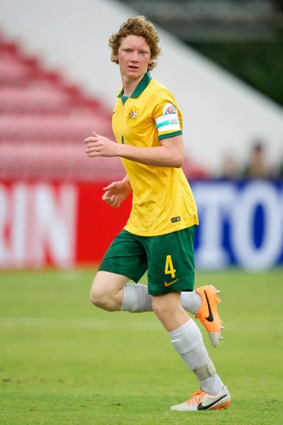 オーストラリアと日本の間 afc u-16 選手権 — ストック写真