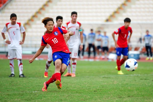 AFC U-16 Championship Korea Republic and Syria — Stock Photo, Image