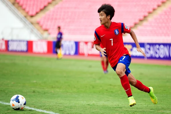 Campeonato AFC Sub-16 Corea República y Siria — Foto de Stock