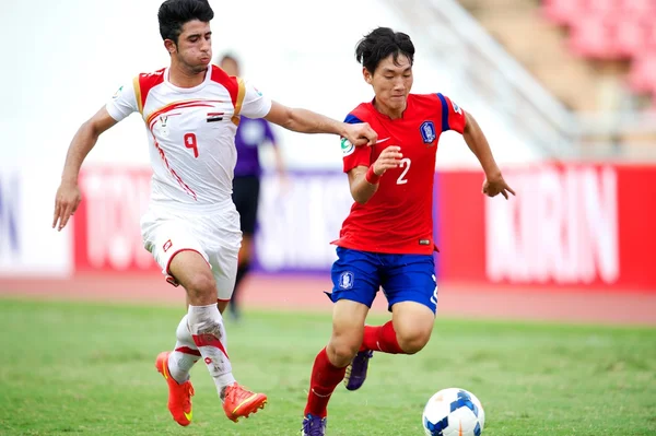 AFC u-16 championship Zuid-Korea en Syrië — Stockfoto