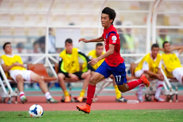 AFC u-16 championship korea republiken och Syrien — Stockfoto