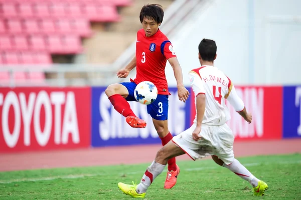 AFC u-16 championship korea republiken och Syrien — Stockfoto