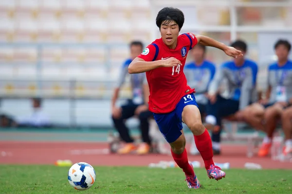 AFC u-16 championship korea republiken och Syrien — Stockfoto