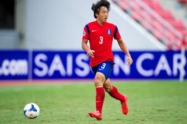 Чемпионат Кореи по футболу среди молодёжных команд — стоковое фото