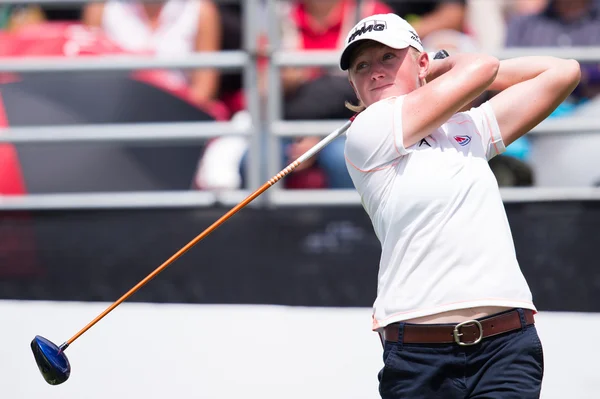 Stacy lewis of usa watch the ball — Stockfoto