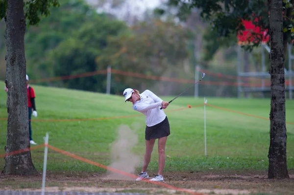 Paula Creamer of USA hits — Stock Photo, Image