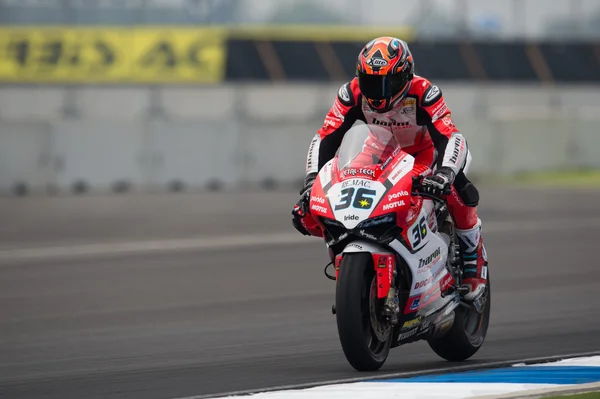 Superpole 2 op de World Superbike Championship — Stockfoto