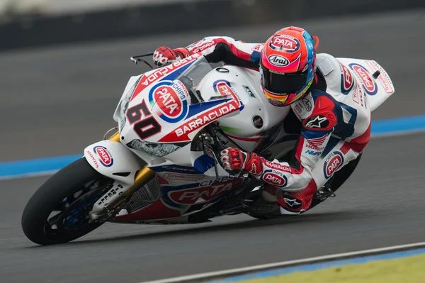 Superpole 2 op de World Superbike Championship — Stockfoto