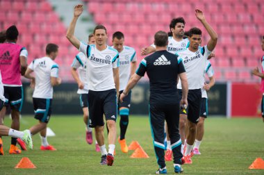 Manager Jose Mourinho of Chelsea FC in action
