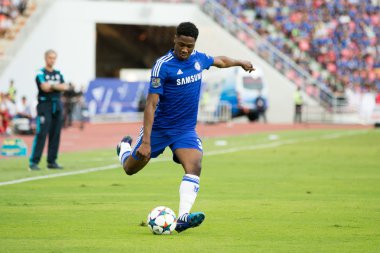 Ola Aina of Chelsea in action