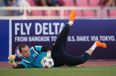 Mitchell Beeney (GK) of Chelseafor the ball