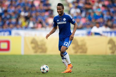 John Obi Mikel of Chelsea in action