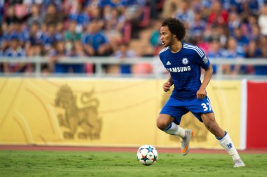 Isaiah Brown of Chelsea in action