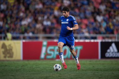 Diego Costa of Chelsea in action