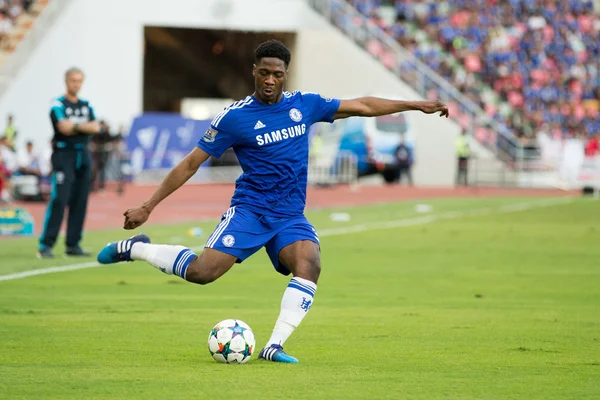 Ola Aina of Chelsea in action