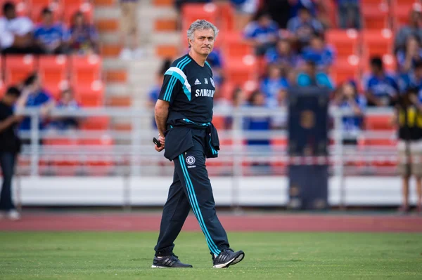 Manager Jose Mourinho of Chelsea walks — 图库照片